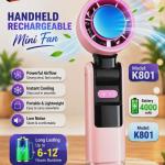 K801 Rechargeable Mini Fan Ping